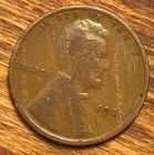 1926 Lincoln Wheat Cent Streaky Woody Improper Alloy Mix Error Unique Eye Appeal