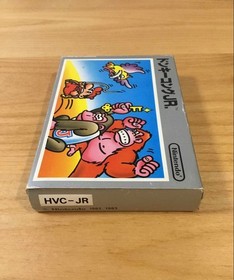 Nintendo Donkey Kong Jr. Famicom Silver Box with Box and Manual Used