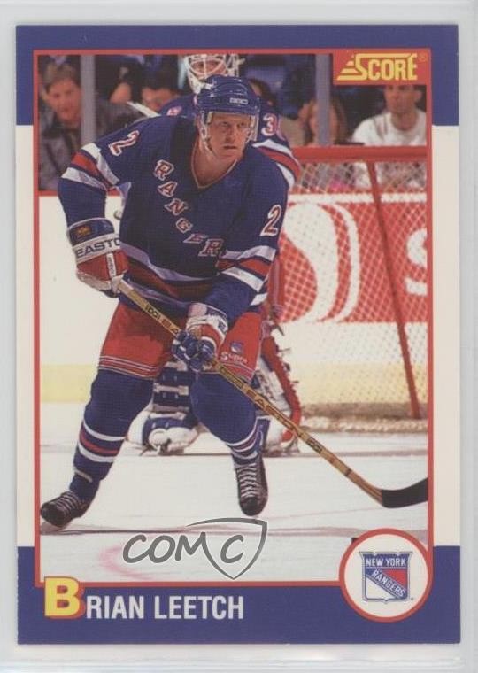 1991-92 Score Kellogg's Brian Leetch #8 HOF b8c