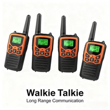 4 PACK Long Range Walkie Talkie Two Way Radio Charge Headset Waterproof New