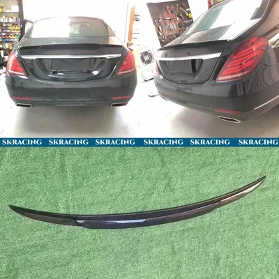 Forged Carbon/Carbon Fiber Rear Spoiler Wing Fits Benz W222 S63 S65 Sedan 14-20