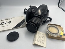 Olympus IS-1 35mm Film Camera Quartz Date Working w Manual  Lens Needs Battery