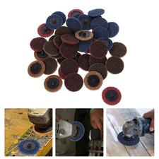 45 Pcs Grinding Wheels Nylon Emery Pads Sanding Disc Paint Remover 0.64 per disc
