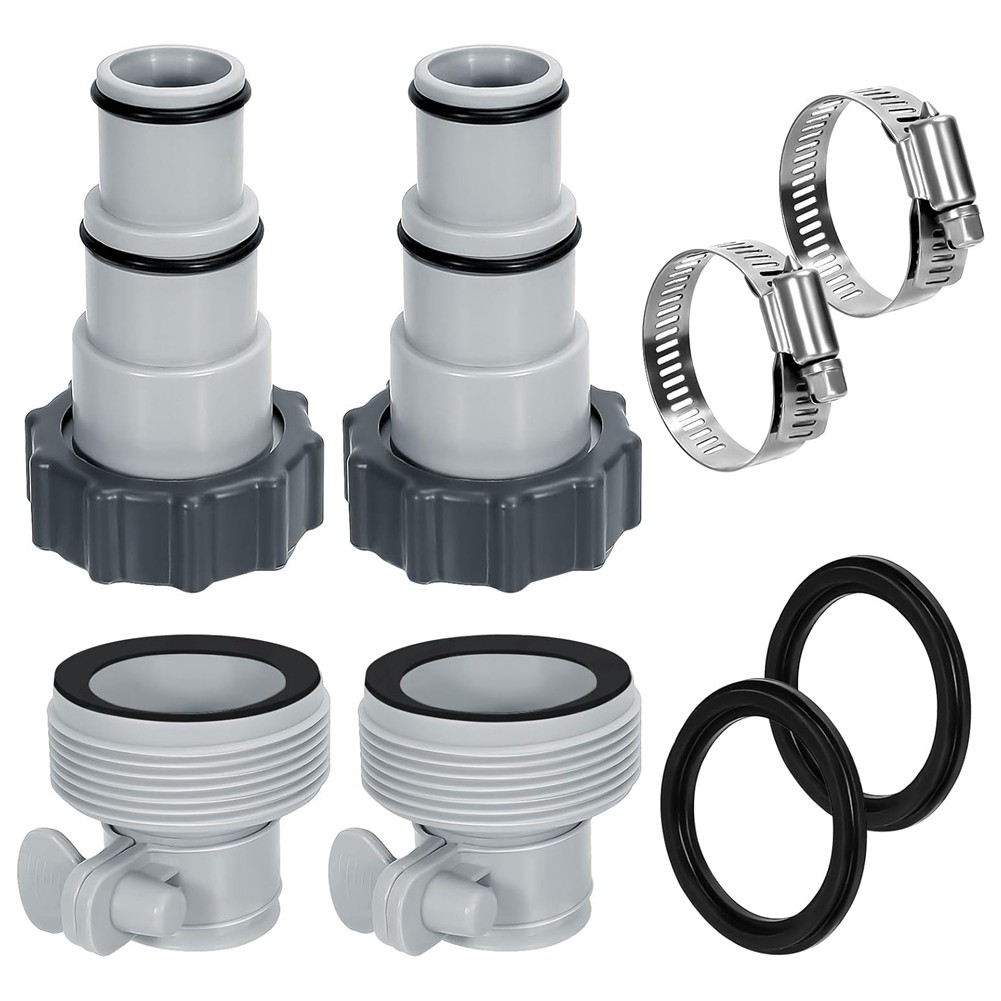 Kit Adaptador Manguera Piscina, 2 Tipos Conector Manguera Bomba Piscina par2040