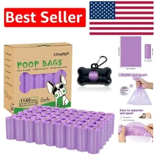 Dog Poop Bags - 57 Rolls 1140 Counts, Extra Thick and Easy Tear-Off| 13 x 9 Inch