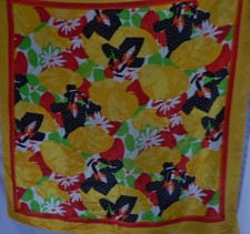 BAAR BEARDS VINTAGE SILK SCARF 30" SQUARE