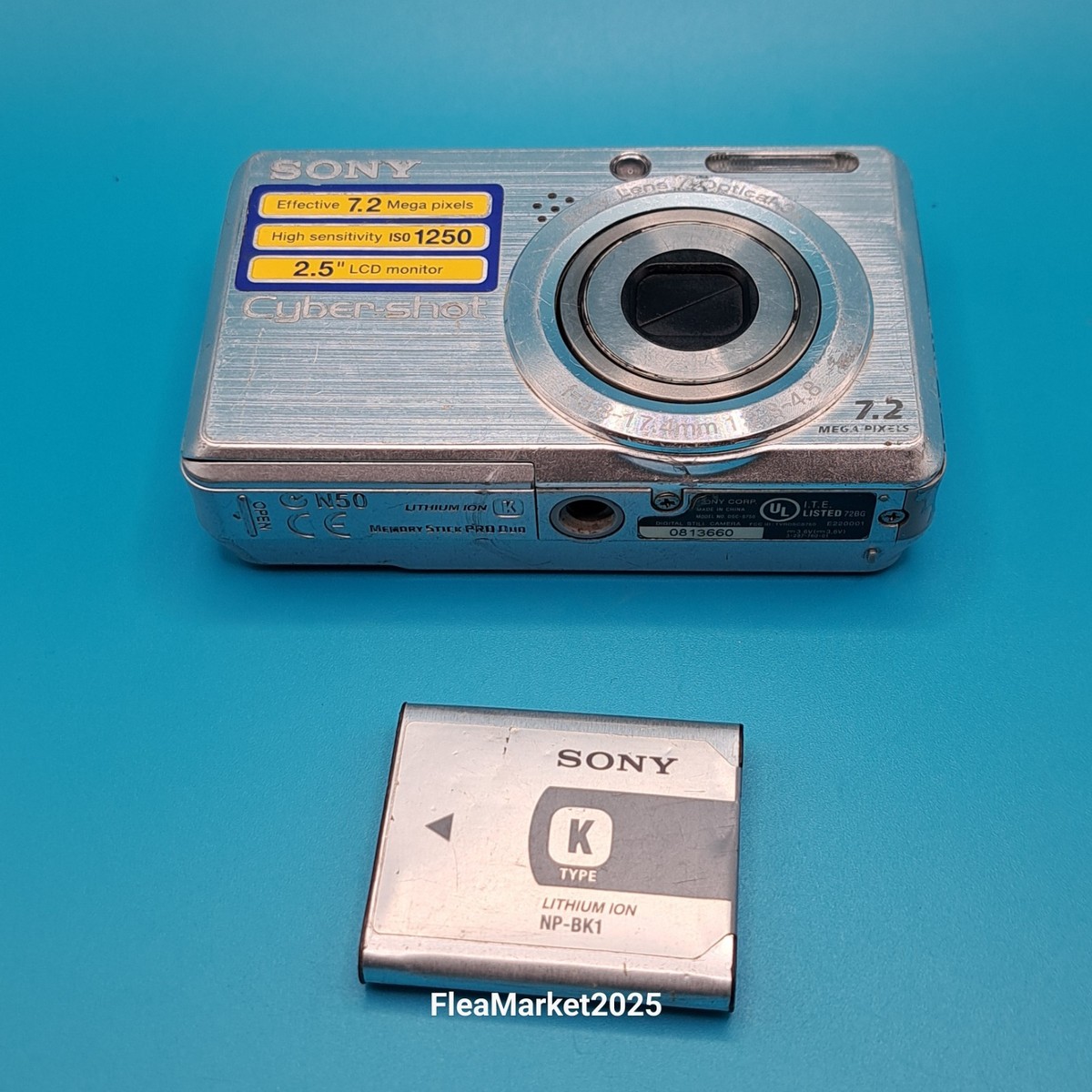 Sony Cyber-shot DSC-S750 Digital Camera Silver for sale