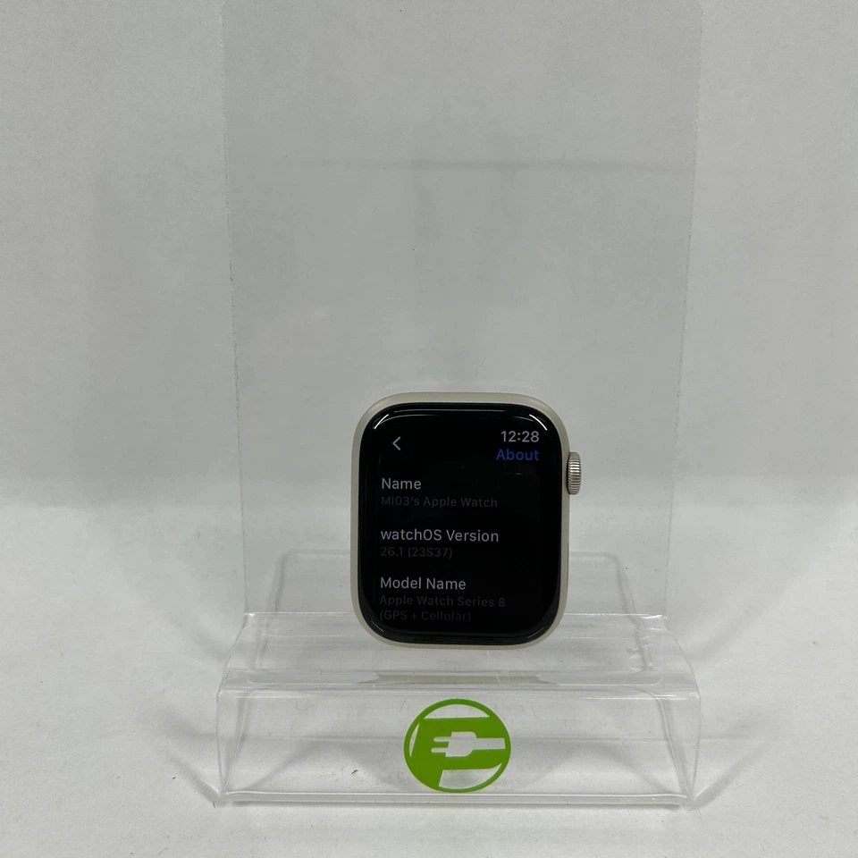 GPS Only Apple Watch Series 8 45MM Silver Aluminum A2774 - Image 4 of 4