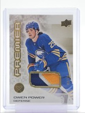OWEN POWER 2024-25 UPPER DECK PREMIER GAME-USED PATCH GOLD SABRES /10 Q1887