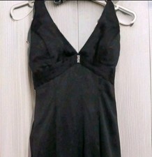 Vtg 90s Y2K Tiffany Chiffon Gown Maxi Dress Goth Glam Whimsigoth Elegant Gala 6