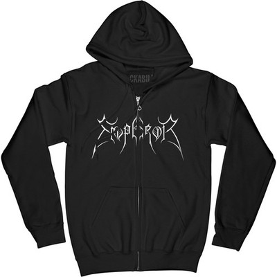 Men's Emperor In The Nightside Eclipse Zippered Hooded Sweatshirt Large Black