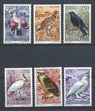 Yougoslavie N°1345/50** (MNH) 1972 - Faune "Oiseaux"