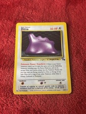 Ditto 3/62 Fossil Holo Wotc Pokemon Card 1999 Played