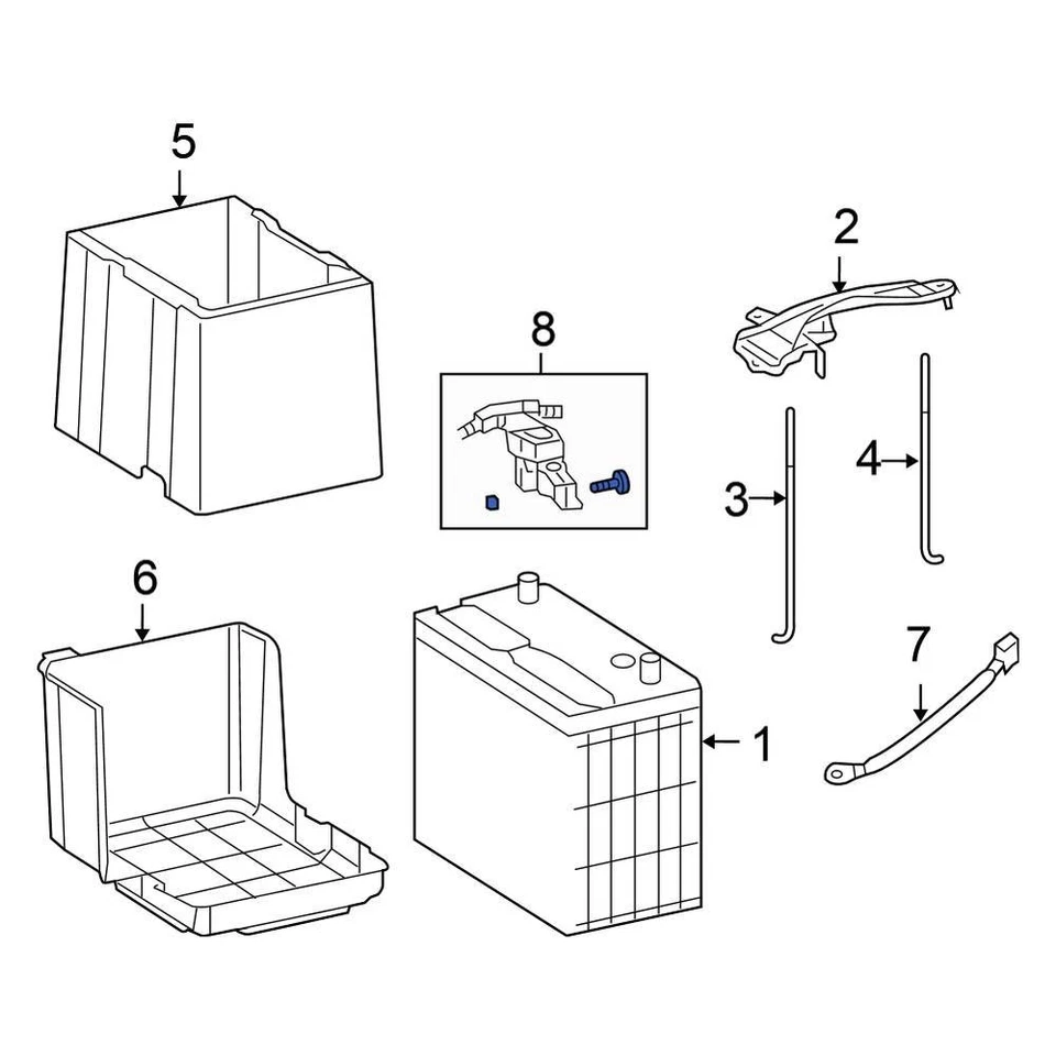 For Honda Accord 2008-2012 Honda 32600TA0A00 Battery Cable Foto 3 de 4