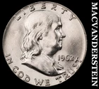 1962 Silver Franklin Half Dollar - Choice Gem Brilliant Unc  Lustrous  #K3110
