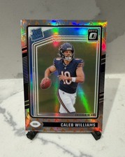 2024 Panini Select Caleb Williams Rated Rookie #201 Prizm Fire Emoji SSP Optic