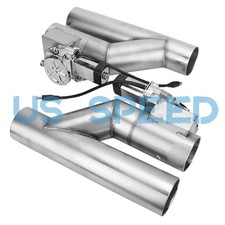 2pcs Electric Exhaust Valve Kit 2 Stainless Steel Wy-pipe Adapter 2pcs Electric Exhaust Valve Kit 2 Stainless Steel Wy-pipe Adapter