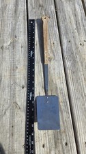 18" Vintage Flint Spatula Stainless Steel Made in USA Long Wooden Handle Turner