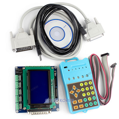 5Axis CNC Router Mill Breakout Interface Board, LCD Display, KeyPad,Gcode Record
