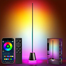 Smart LED Floor Lamp RGB Color Changing Corner Light App  Remote Control