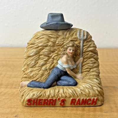 Sherri s Ranch Brothel Decanter Dug 1989 Pahrump Nevada empty