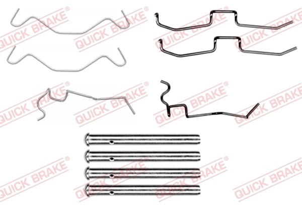 Quick Brake ZubehöRsatz Scheibenbremsbelag 109-1650 FüR Daihatsu Cuore 5 Dvvt-image