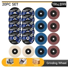 20Pcs 3inch Cut Off Wheels Ceramic Flap Disc Polishing For Angle Grinder Tools