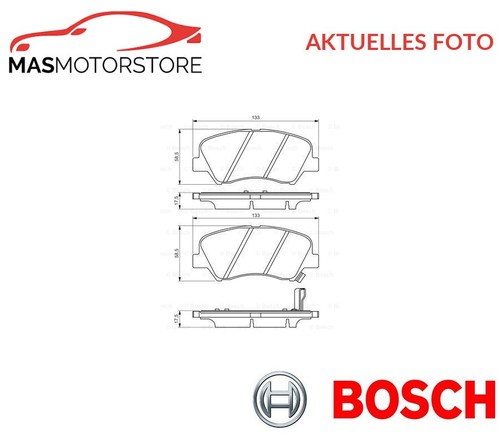 SATZ BREMSBELÄGE BREMSKLÖTZE BOSCH 0 986 494 563 A FÜR HYUNDAI I20,ACCENT IV
