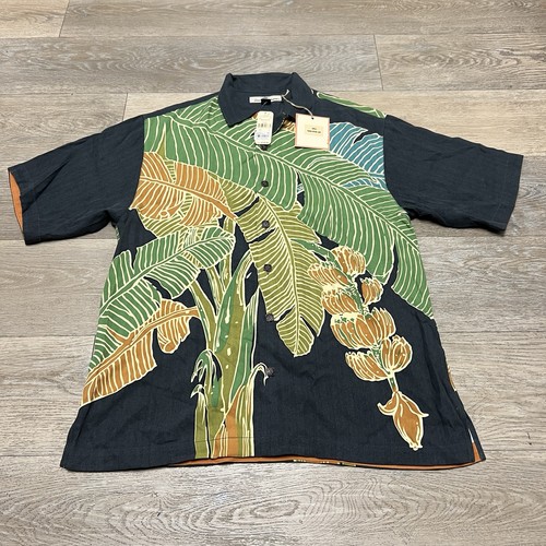 Tommy Bahama Small 100% Silk Button-Up Banana Botana Camp Shirt NWT MSRP $110