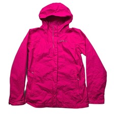 Columbia Omni Tech Jacket Womens Medium Pink Hooded Lightweight Waterproof