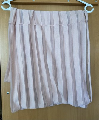 Loopschal Schal 100 cm x 81 cm, altrosa mit transparenten Streifen