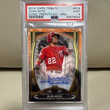 Juan Soto 2019 Topps Tribute Autograph Card PSA 9 MLB Baseball