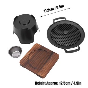 Portable Mini Grill Compact Structure Tabletop Grill For 1 To 2 People Premium