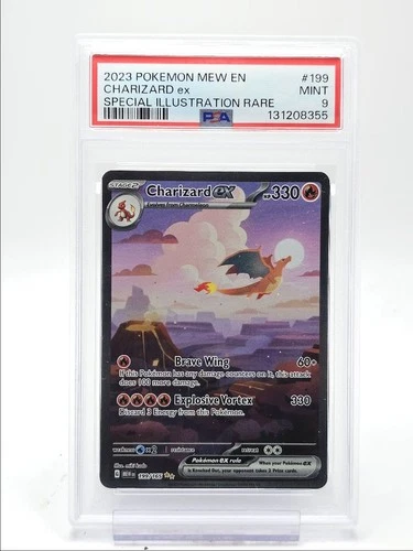 CHARIZARD EX 2023 POKEMON 151 SPECIAL ILLUSTRATION RARE 199/165 PSA 9 Q4444