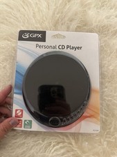 GPX Disc CD Player Stereo Earbuds Model PC101B Player Shuffle play LCD Display