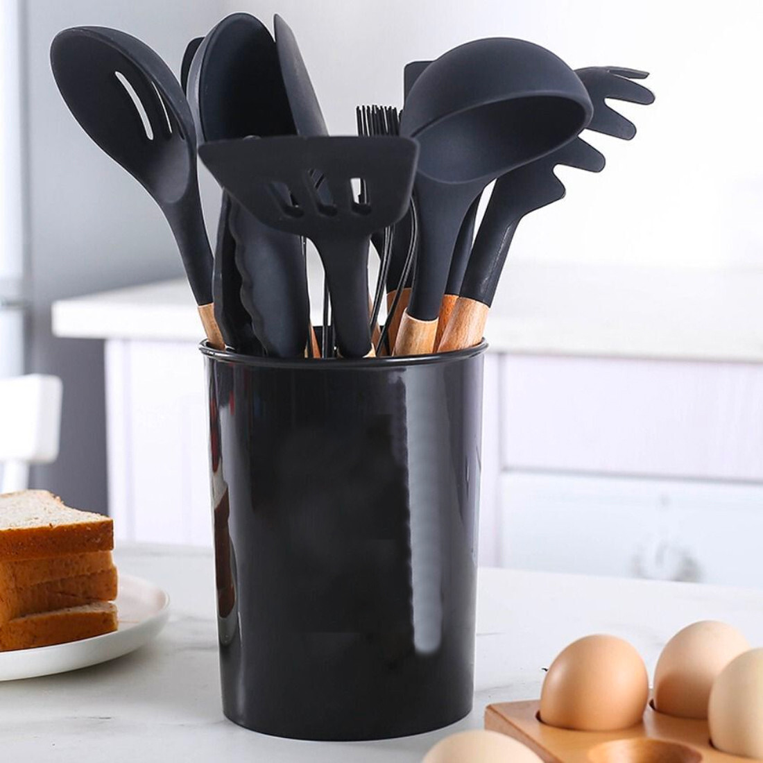UTENSILS STUDIO - Utensili da cucina in legno e silicone | Leroy Merlin