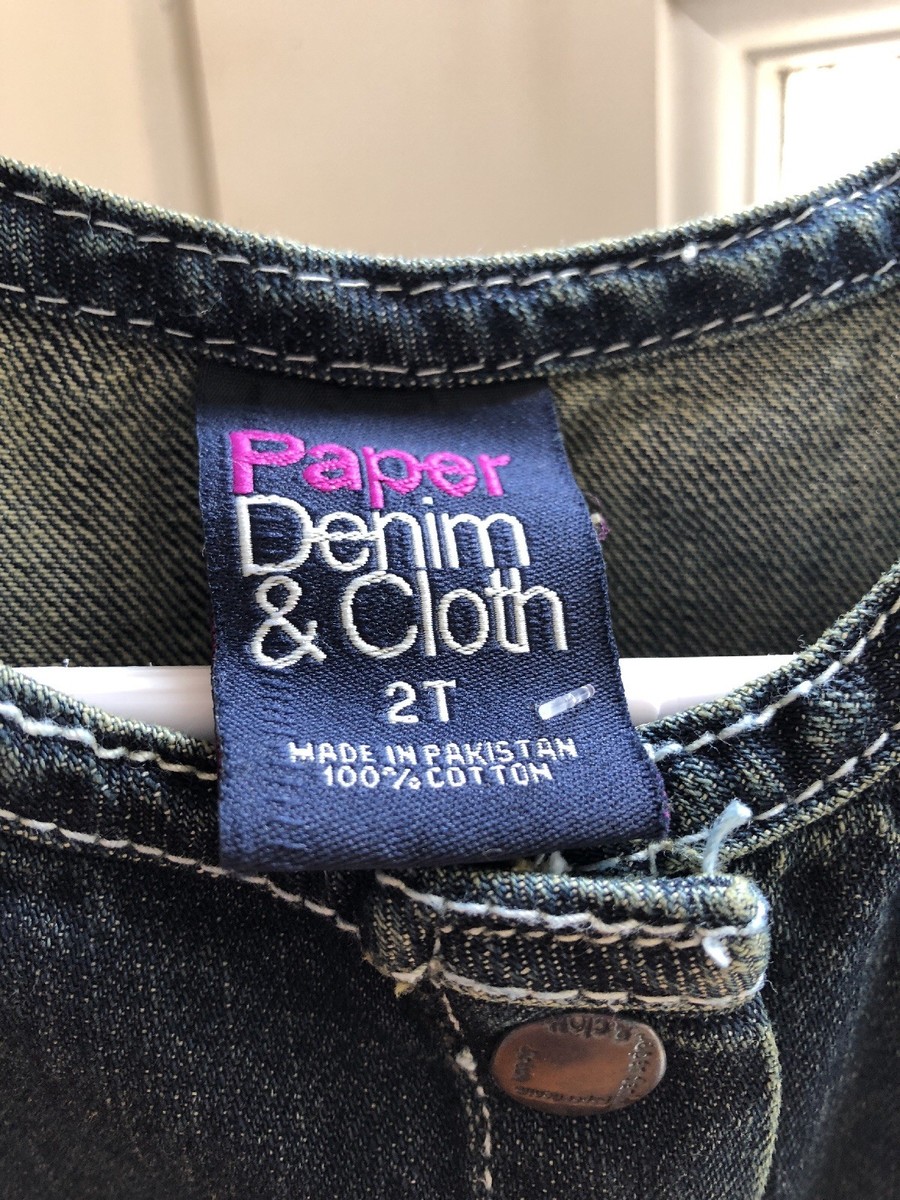 paper denim and cloth dress paper denim cloth Jean Dress 2t