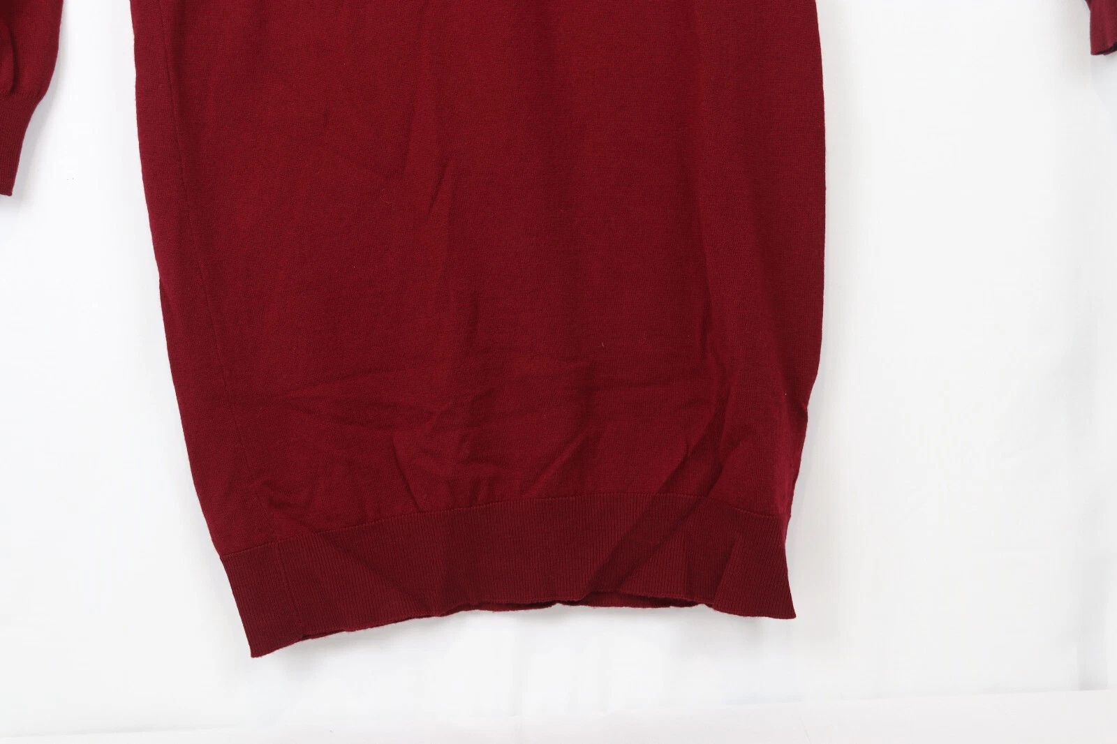 Maison Margiela o1rshd10124 Camicia lunga donna abito in Borgogna Nuova con etichette M