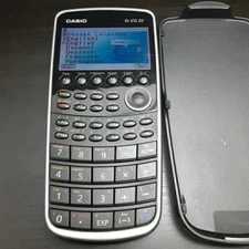 Casio FX-CG20 Graphing Calculator Calculator w/Cover Black TESTED Works