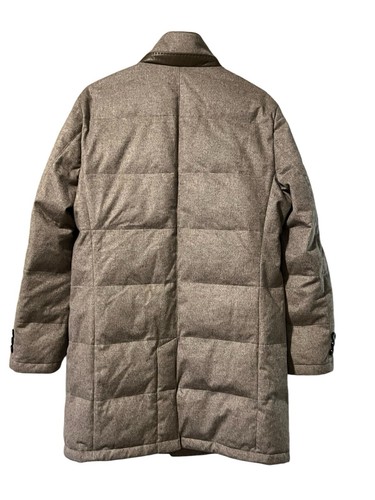 PAL ZILERI Parka Coat Grey Pockets Cashmere Natural Skin Mink Check Photos - Picture 2 of 24