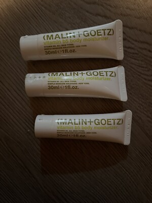 NEW SEALED SET OF 3 MALIN + GOETZ VIT B5 BODY MOISTURIZERS 1 FL OZ EACH