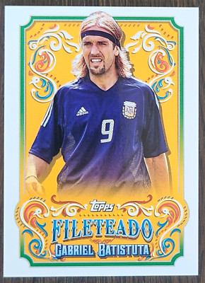 2022-23 Topps Fileteado soccer Argentina Gabriel Batistuta