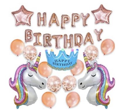 Happy Birthday Einhorn Ballon 