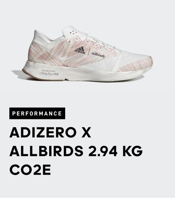 Adidas x Allbirds Adizero 2.94 Kg CO2e Carbon Footprint  display picture 1