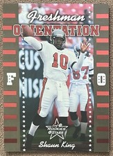 Shaun King 1999 Leaf Rookies & Stars Freshman Orientation #FO-16 /2500 Insert #d