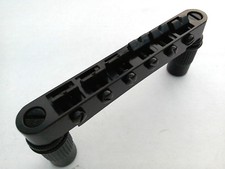 BLACK TUNE_O_MATIC LP GUITAR BRIDGE AND POSTS NEW