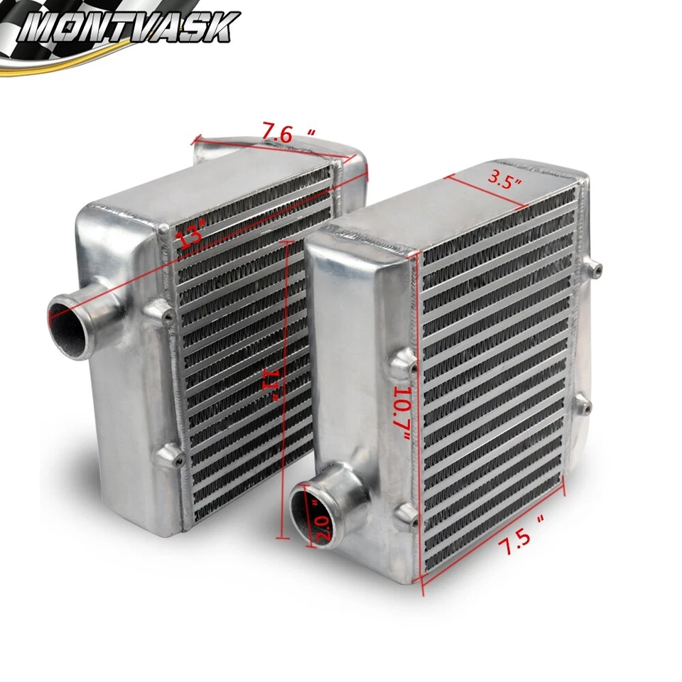 Intercooler de montaje lateral doble turbo apto para Nissan 300ZX Z32 VG30 1990-1996 600HP Foto 2 de 4