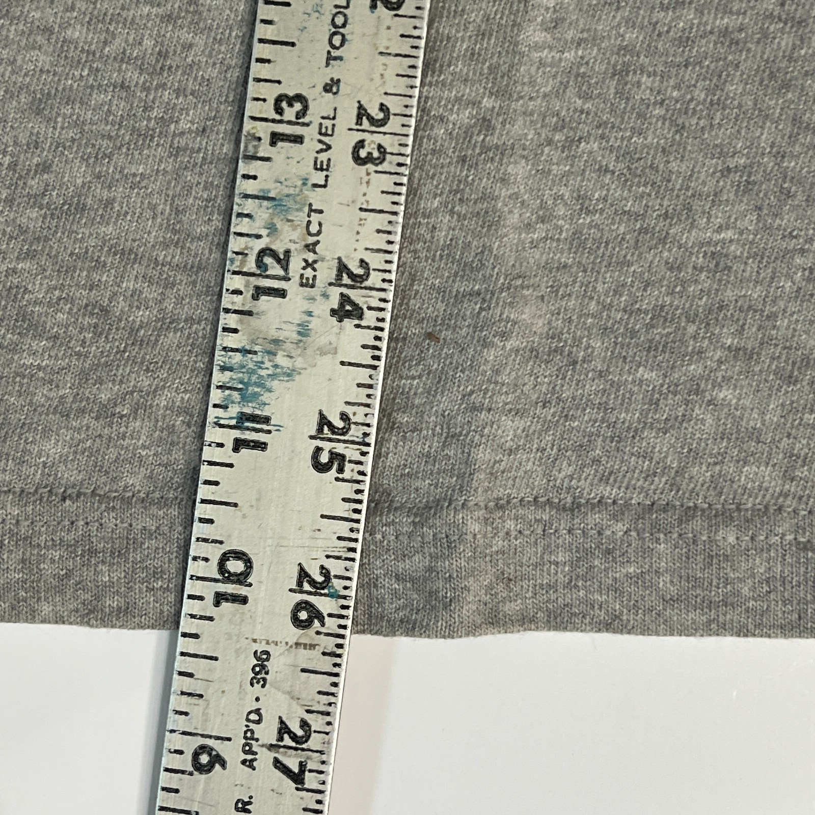 Vtg Champion Script Basic ringer collar  gray T S… - image 10