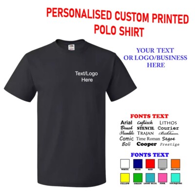 Personalisiertes individuell bedrucktes T-Shirt Rundhals Arbeitskleidung Uniform Veranstaltung Text Logo