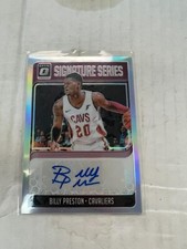Billy Preston 2018-19 Donruss Optic Auto Silver Prizm #SG-BPS NrMt